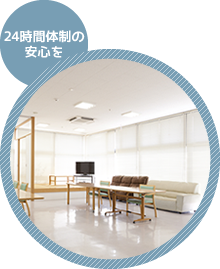 24時間体制の安心を